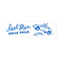 Bumper Sticker, White - Real Men Drive Prius