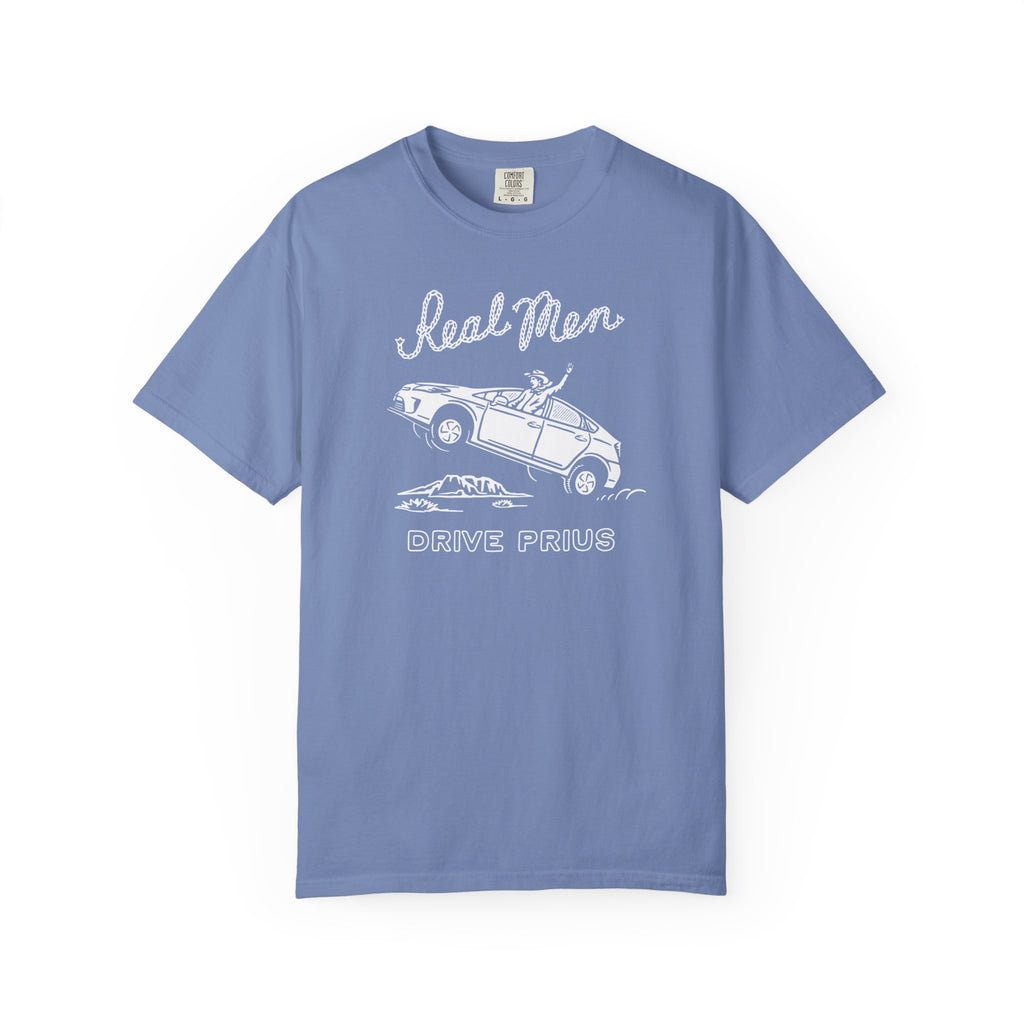 Tee, Washed Denim - Real Men Drive Prius